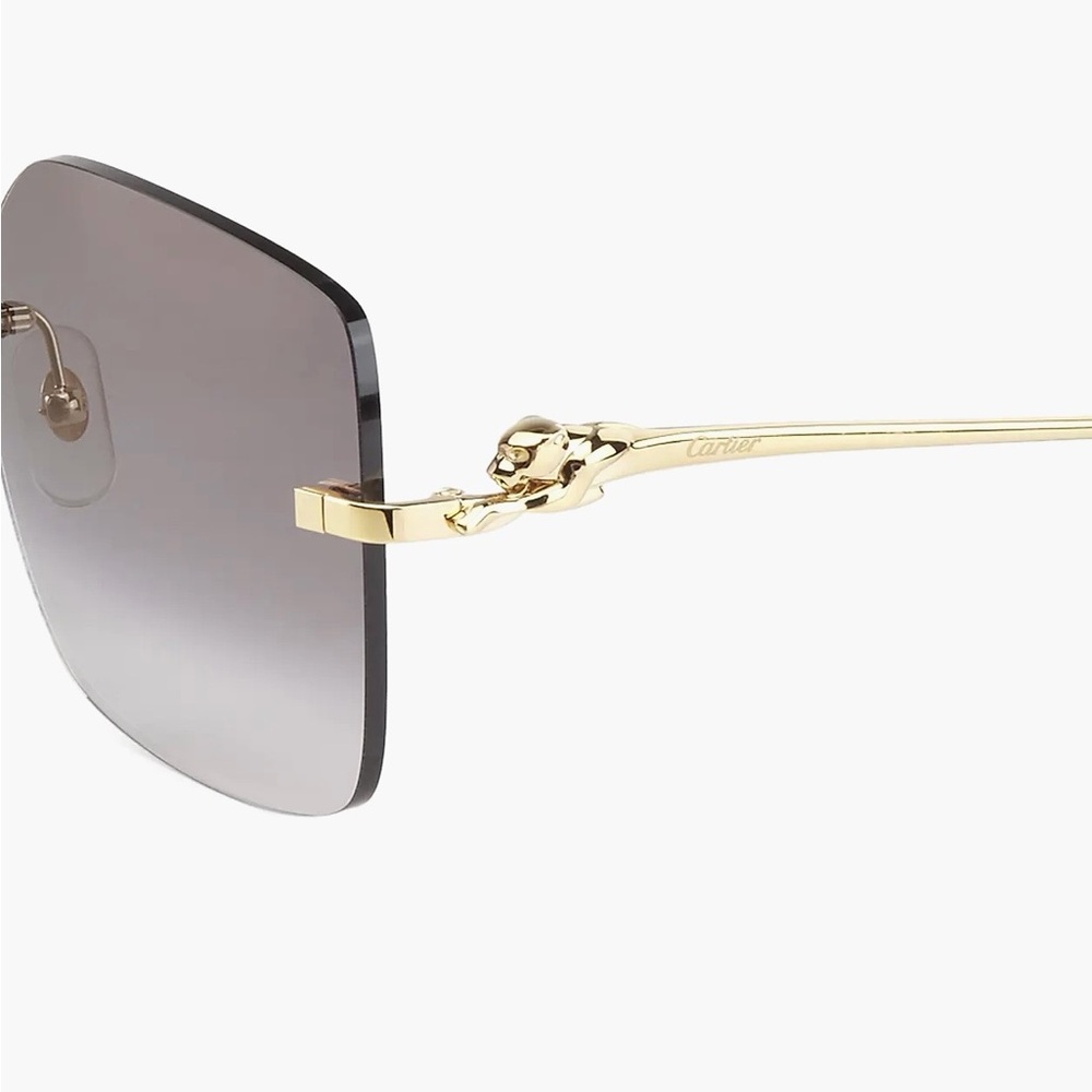 Cartier
Panthère Classic 24-Carat Gold 60MM
Square Sunglasses - Picture 13 of 16